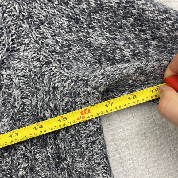 Tommy Hilfiger Womens Pull Over Sweater Chunky 3D Cable Knit Sz M Grey Cozy - Picture 8 of 14